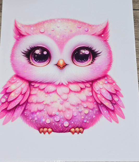 M16 Owls medium clear UV DTF