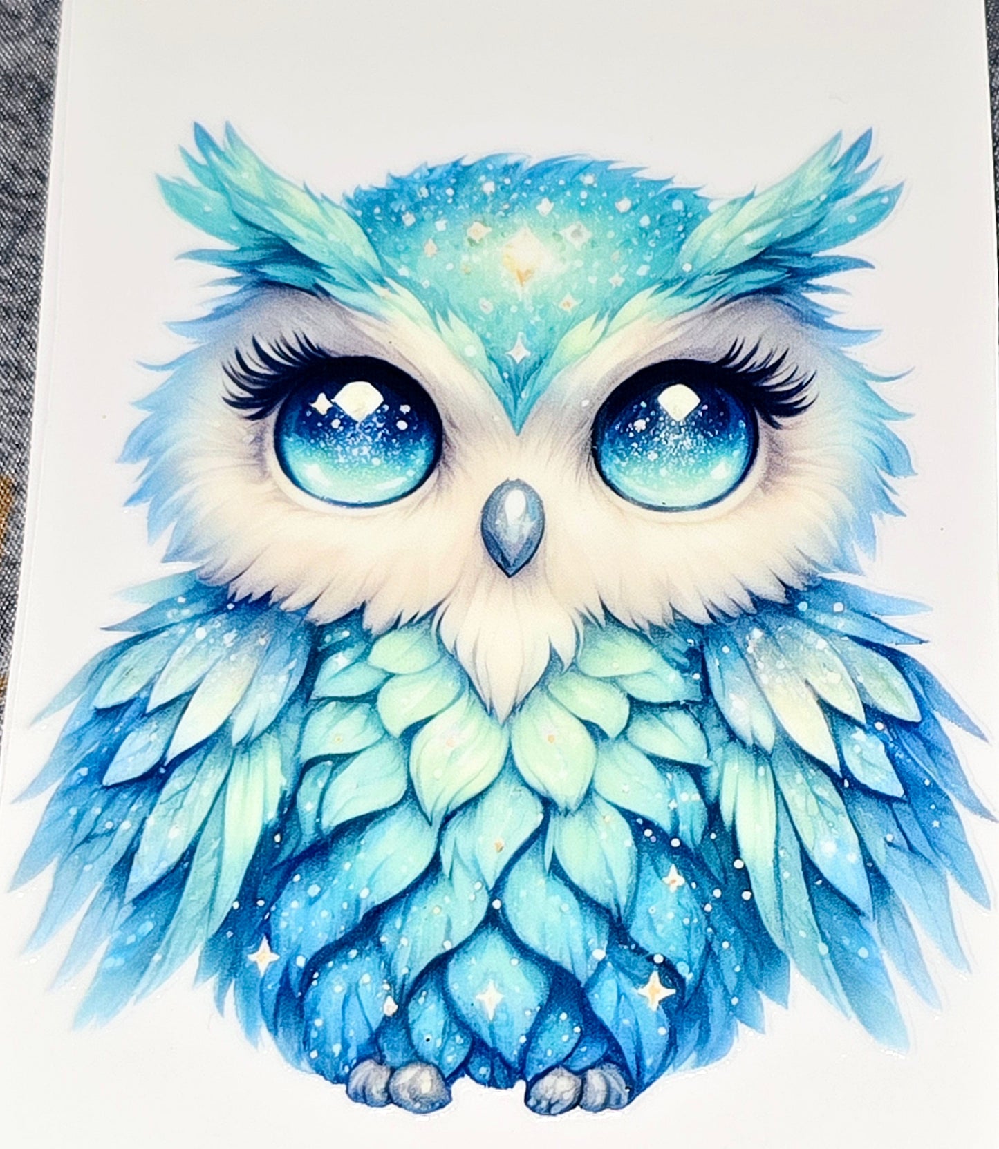 Owls medium clear UV DTF