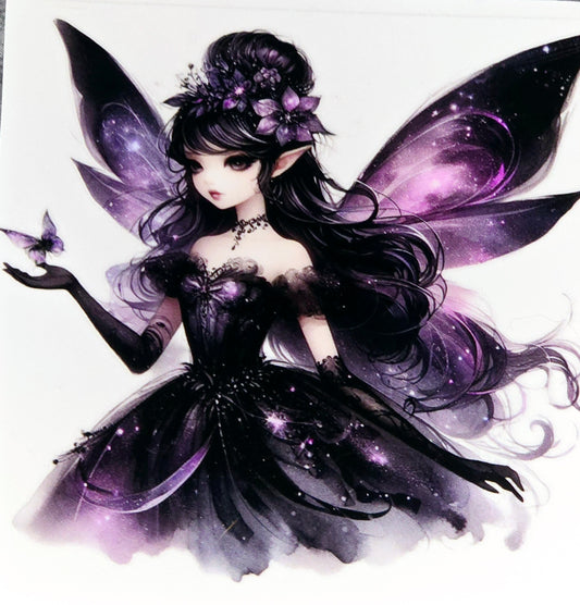 Mystical purple fairy clear xl UV DTF