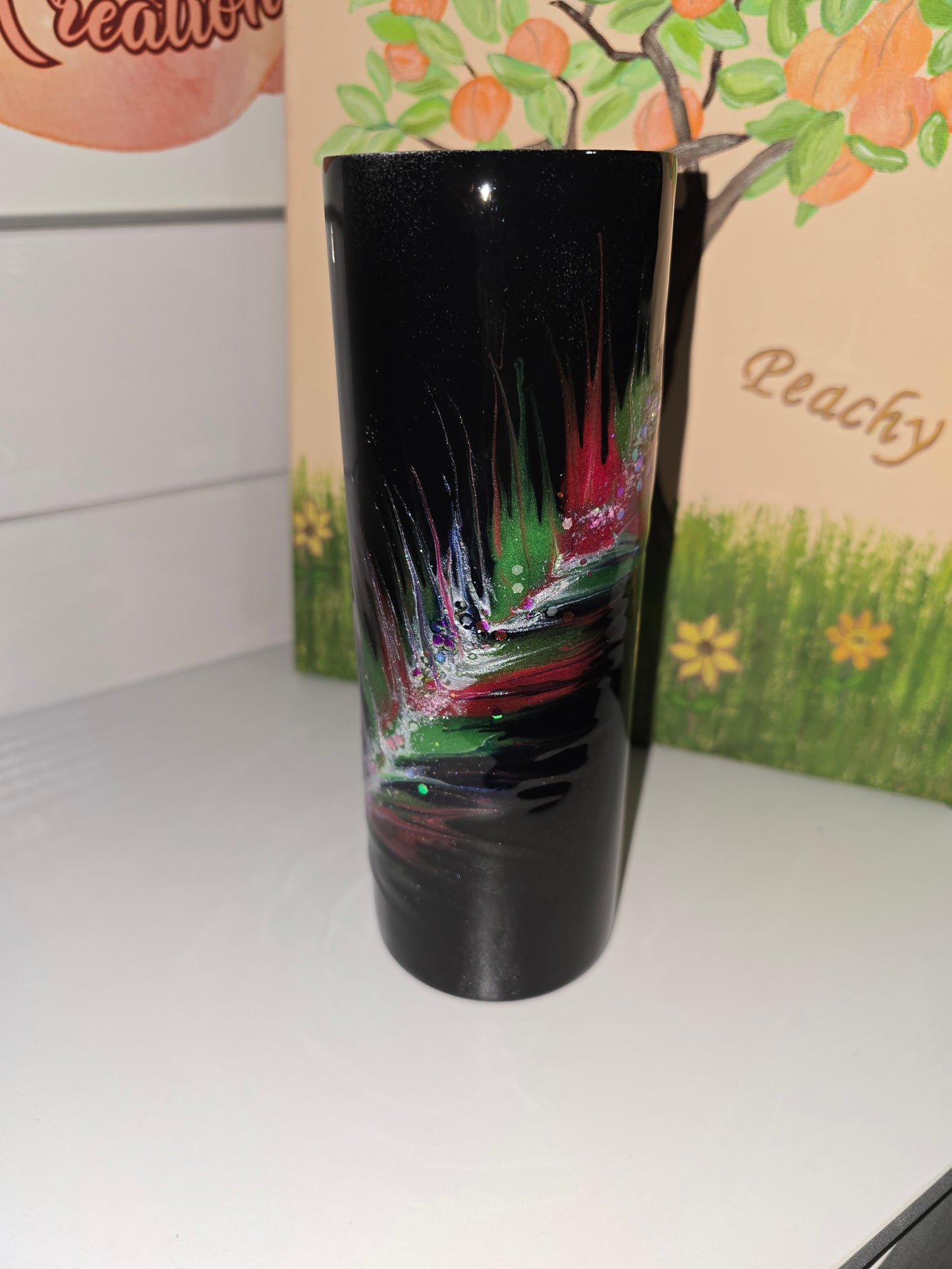 20 oz feather tumbler