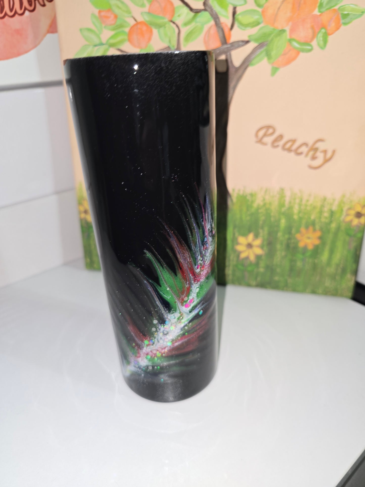 20 oz feather tumbler