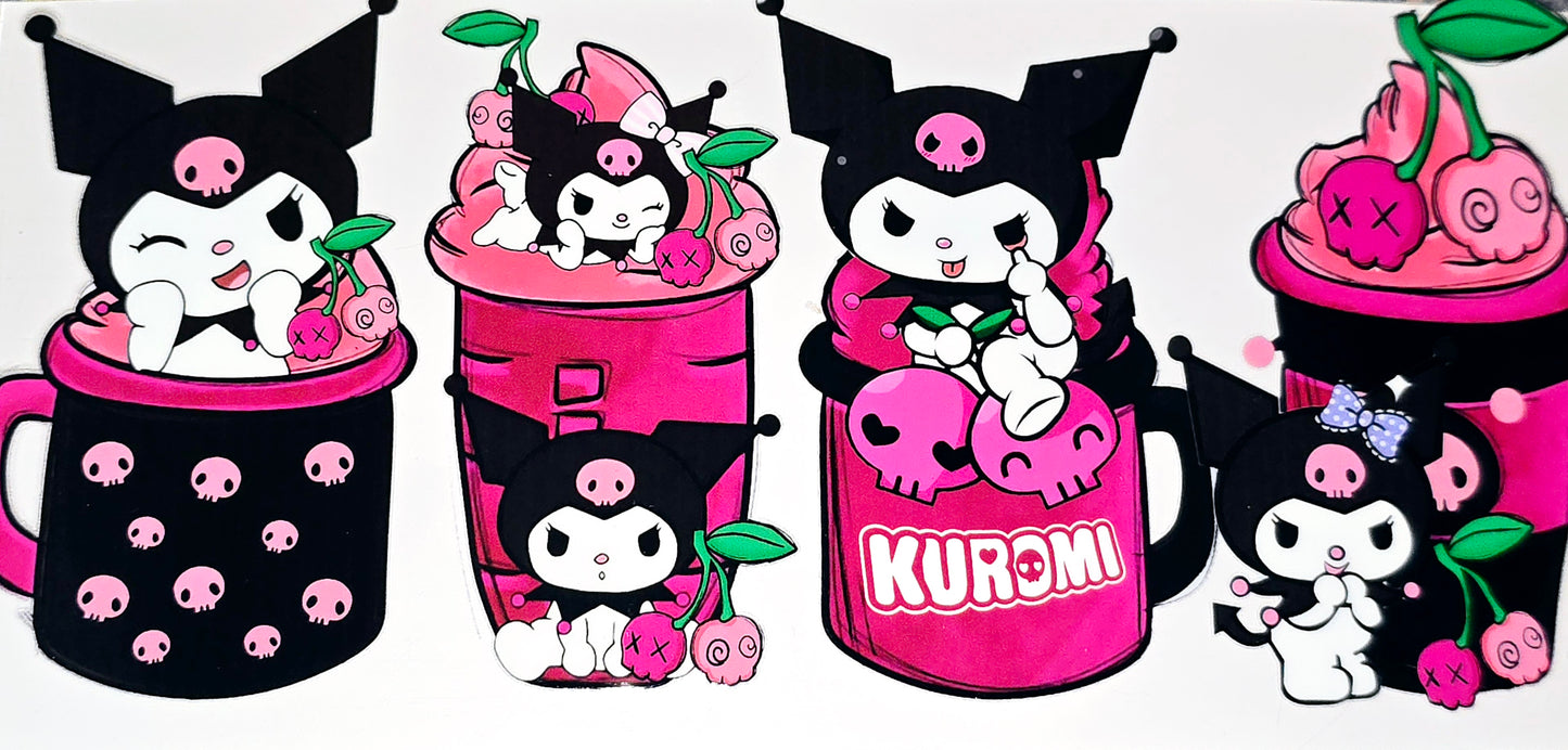Hello kitty 16 oz clear UV DTF wraps