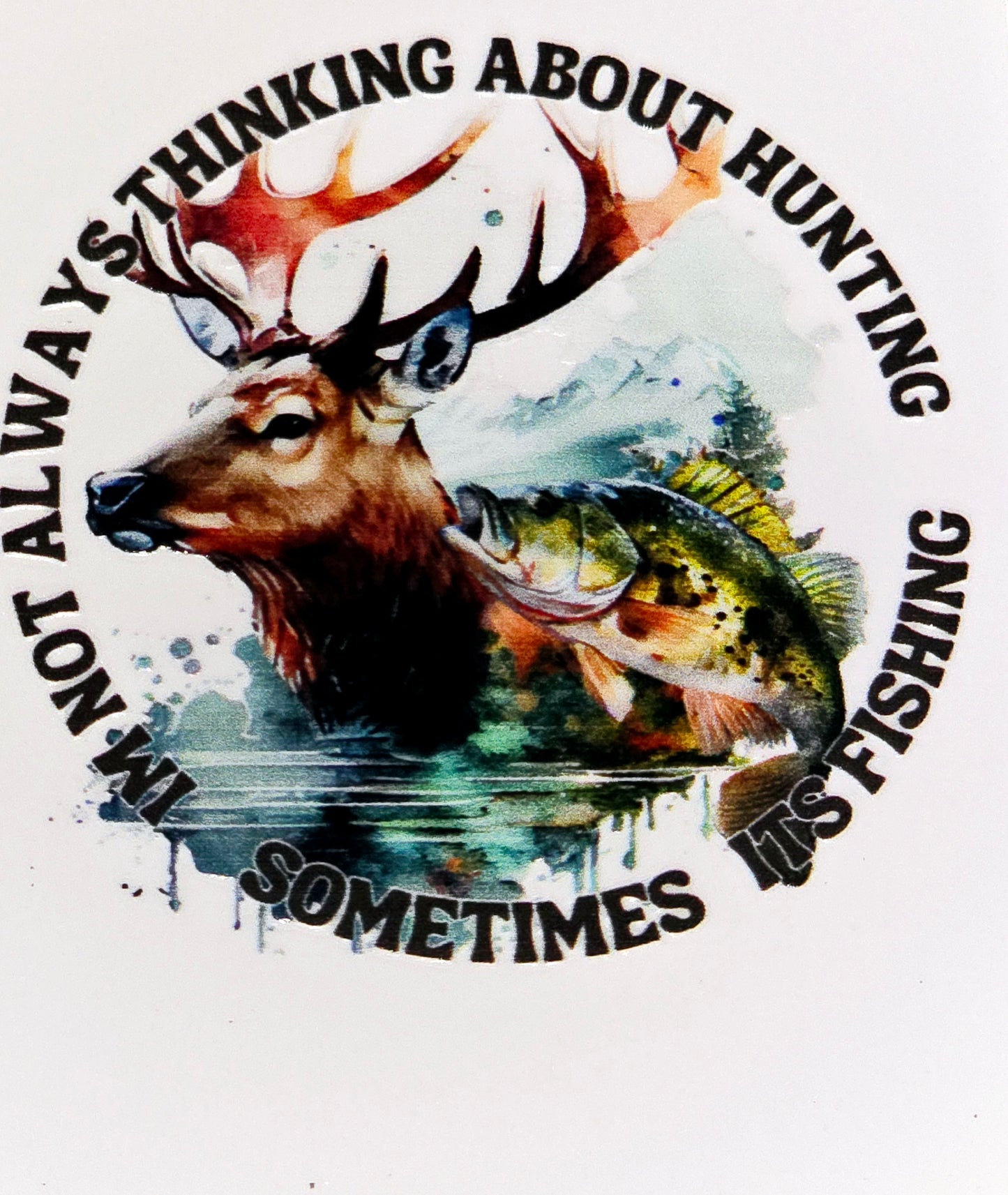 Small hunting clear UV DTF