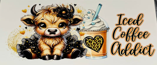 Fluffy cow 16 oz clear UV DTF wraps