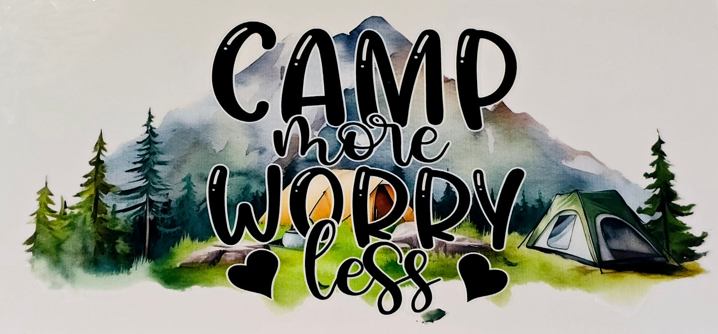 Camping clear UV DTF wraps