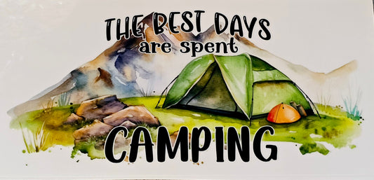 Camping clear UV DTF wraps