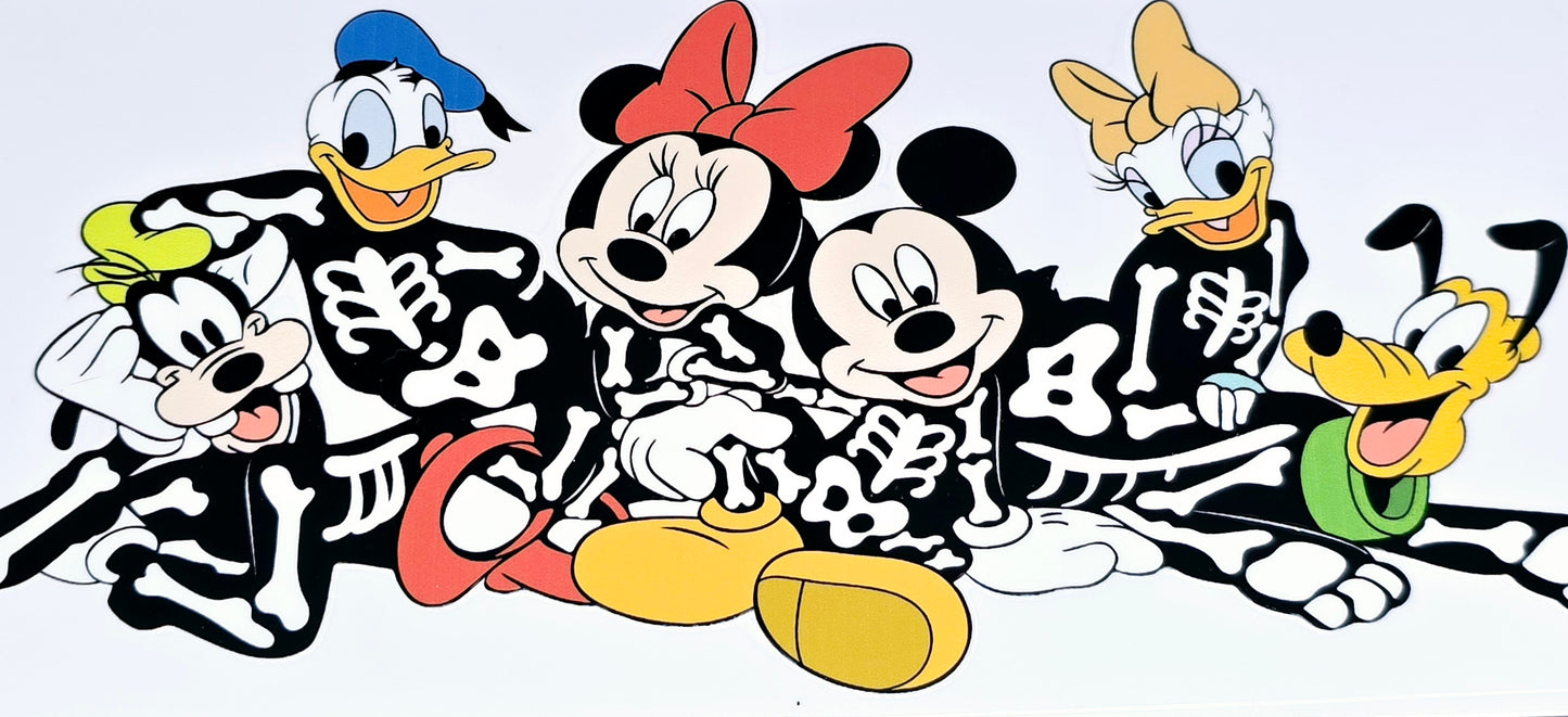 Mickey & friends clear UV DTF wraps
