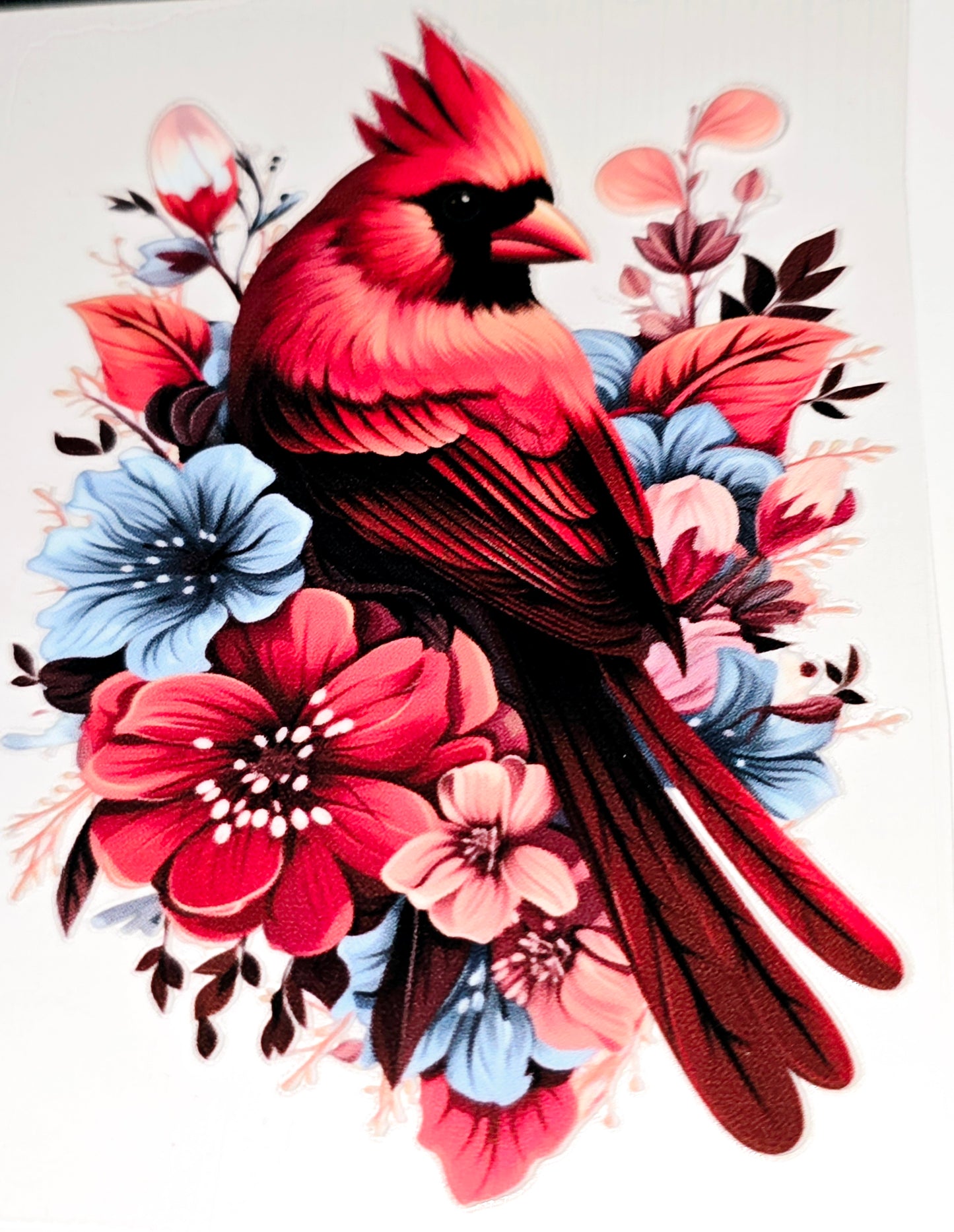 Cardinal beauty large clear UVDTF