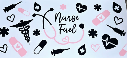 Nurse life clear UV DTF wraps
