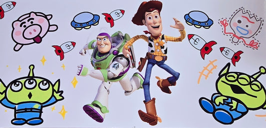 Toy story clear UV DTF wraps
