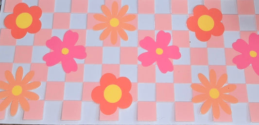 Flower power clear UV DTF wrap