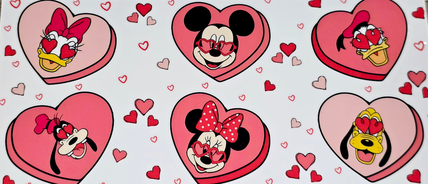 Mickey & friends clear UV DTF wraps