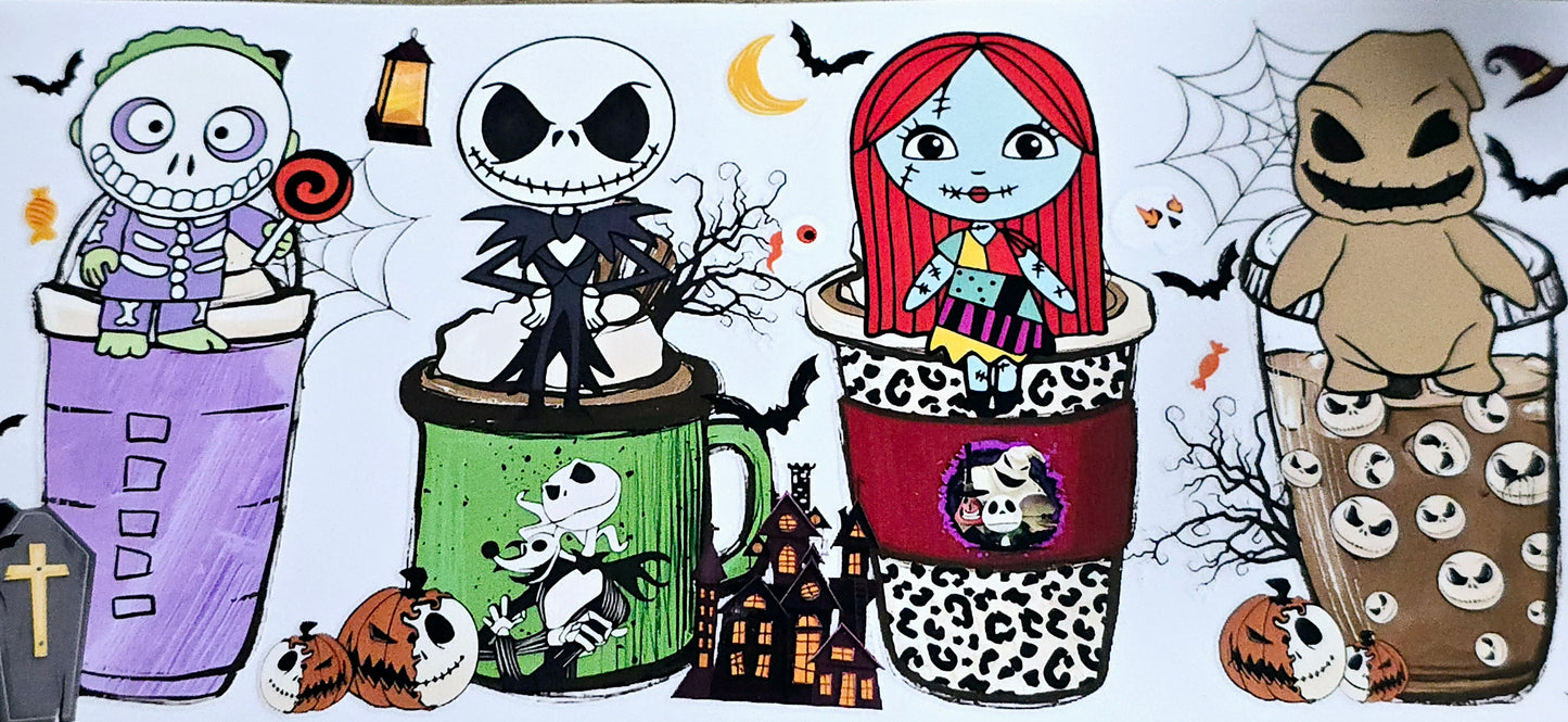 Nightmare before Christmas clear UV DTF wraps