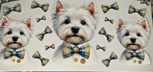 Cute pups clear uv dtf wraps