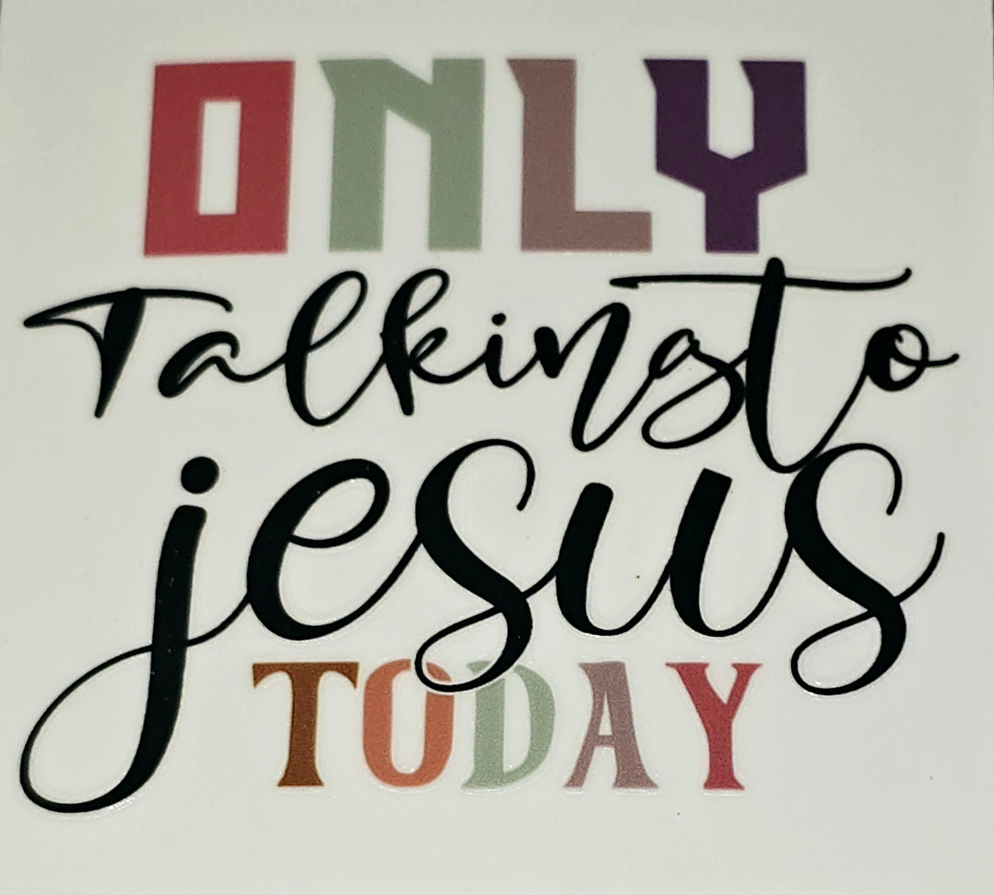 Christian inspirational clear UV DTF
