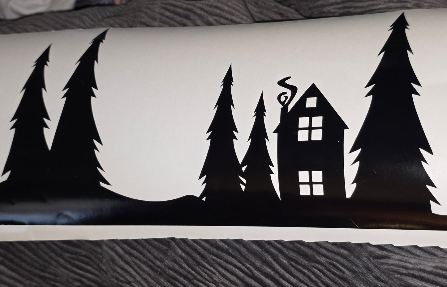 Wooded scenery vinyl cut outs for 20 oz tumblers
