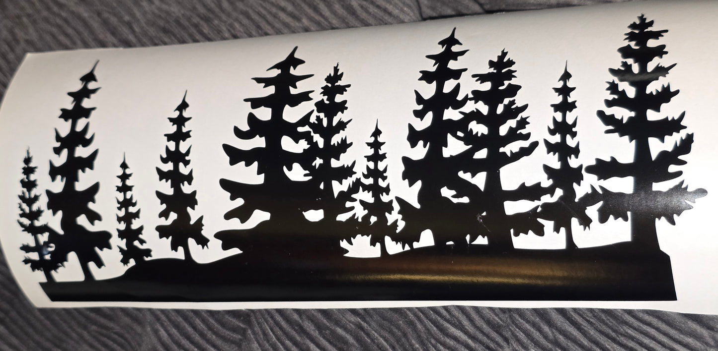Wooded scenery vinyl cut outs for 20 oz tumblers