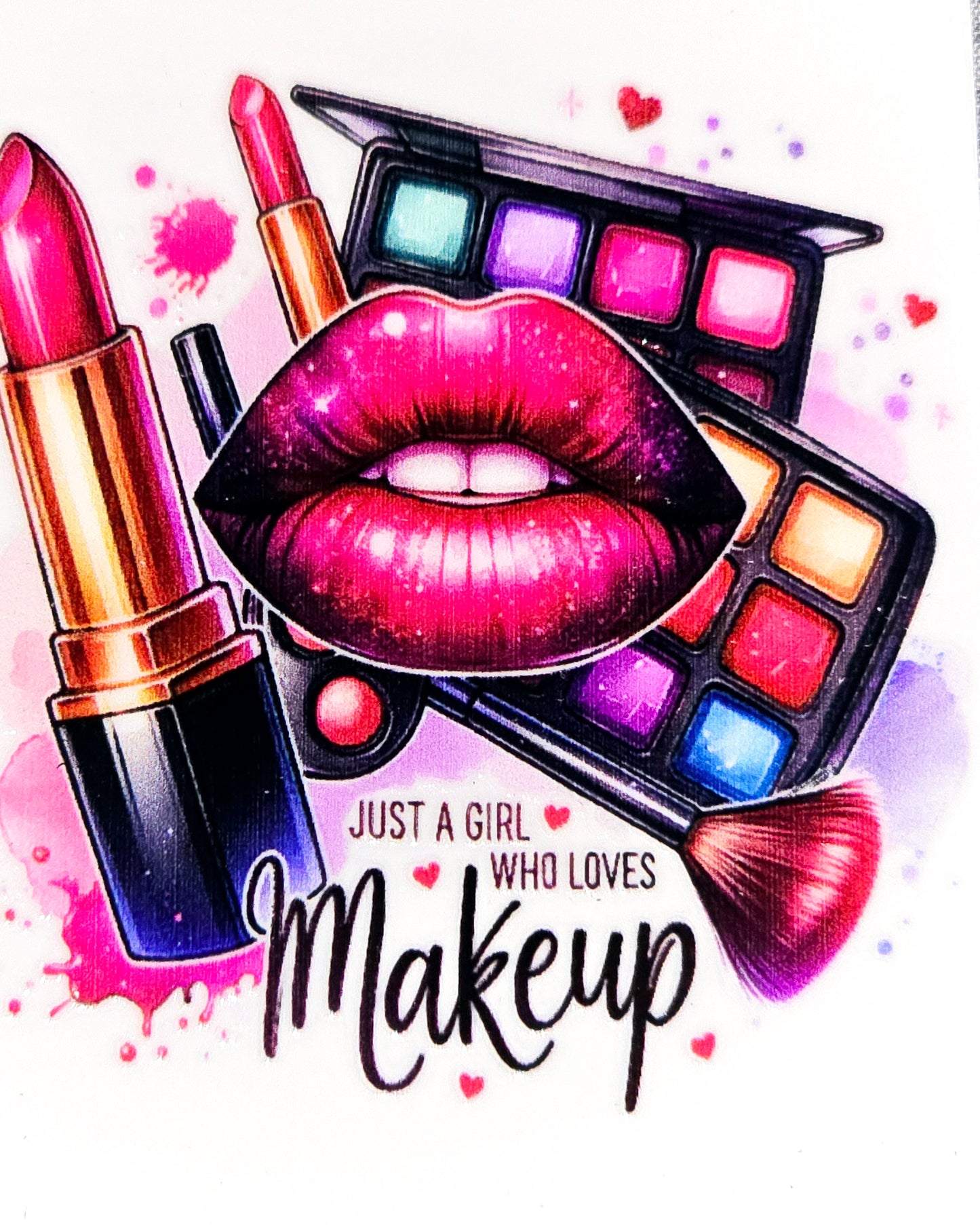 Nails and makeup medium clear UV DTF