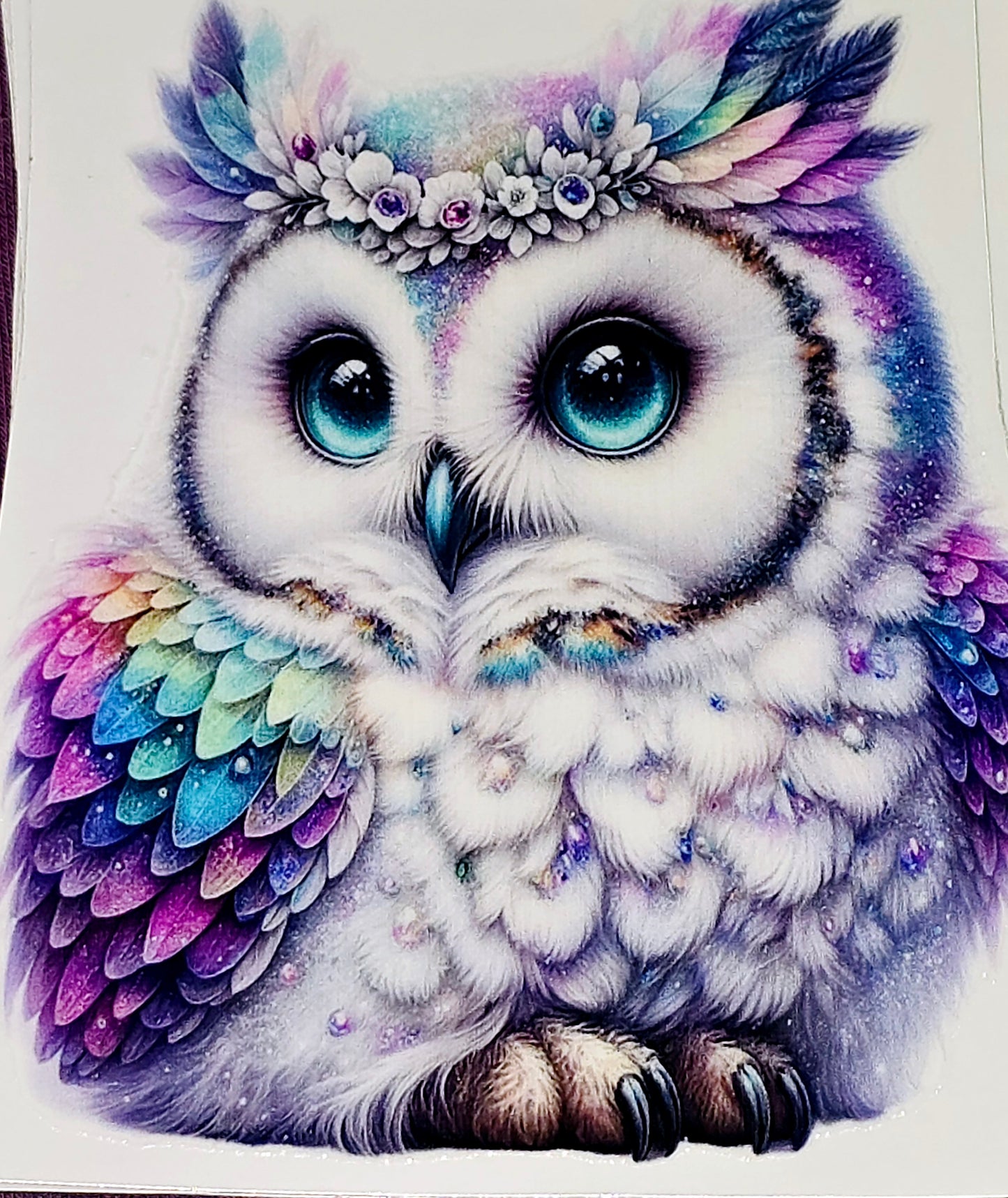 L9 Owls large clear UV DTF