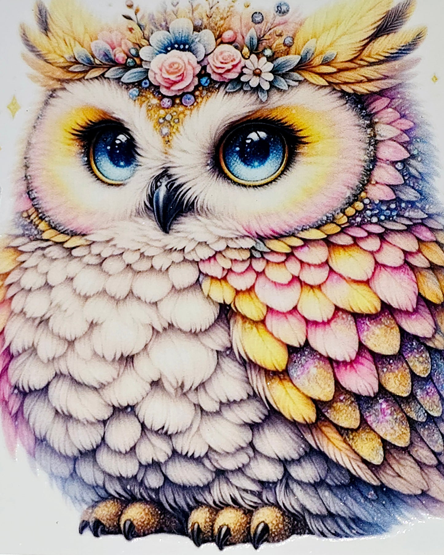 L9 Owls large clear UV DTF