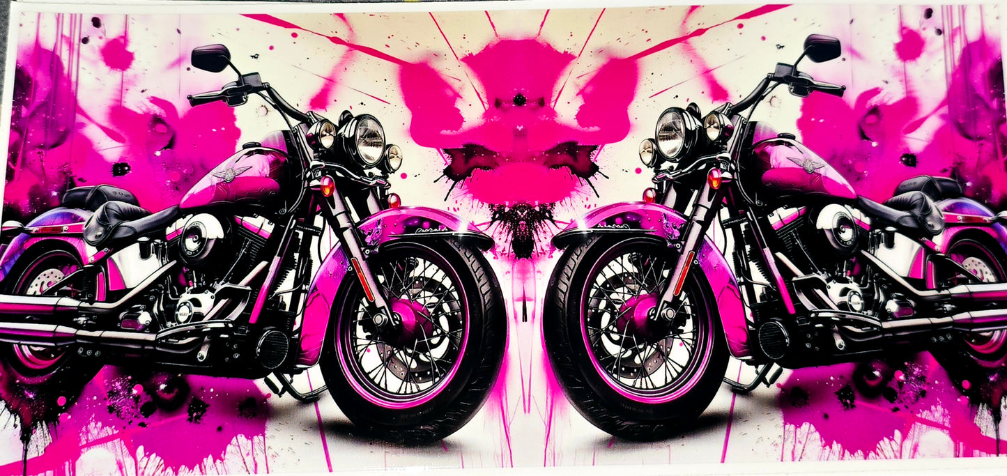Motorcycle clear xl UV DTF decal and wraps