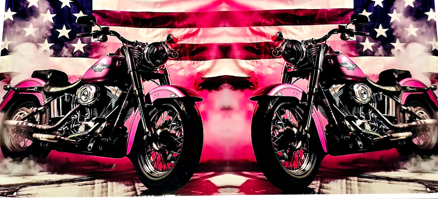 Motorcycle clear xl UV DTF decal and wraps