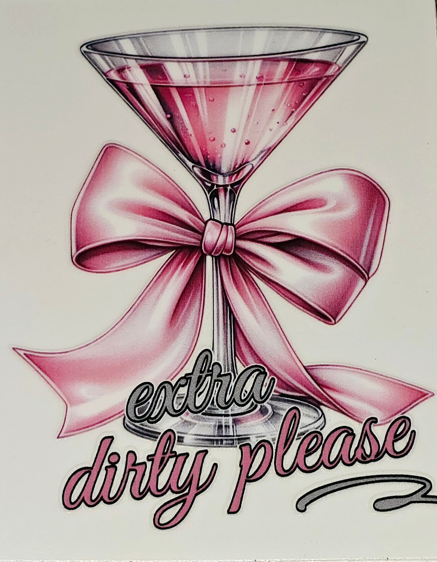 Pretty in pink medium clear UV DTF