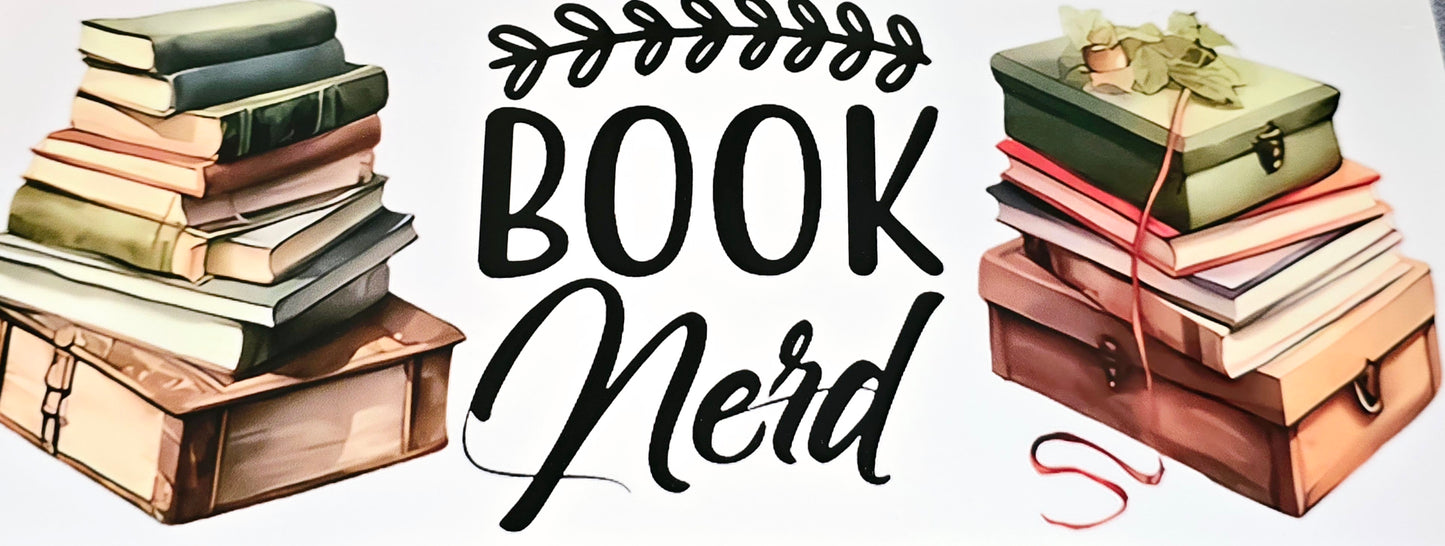 Book Nerd clear UV DTF wraps