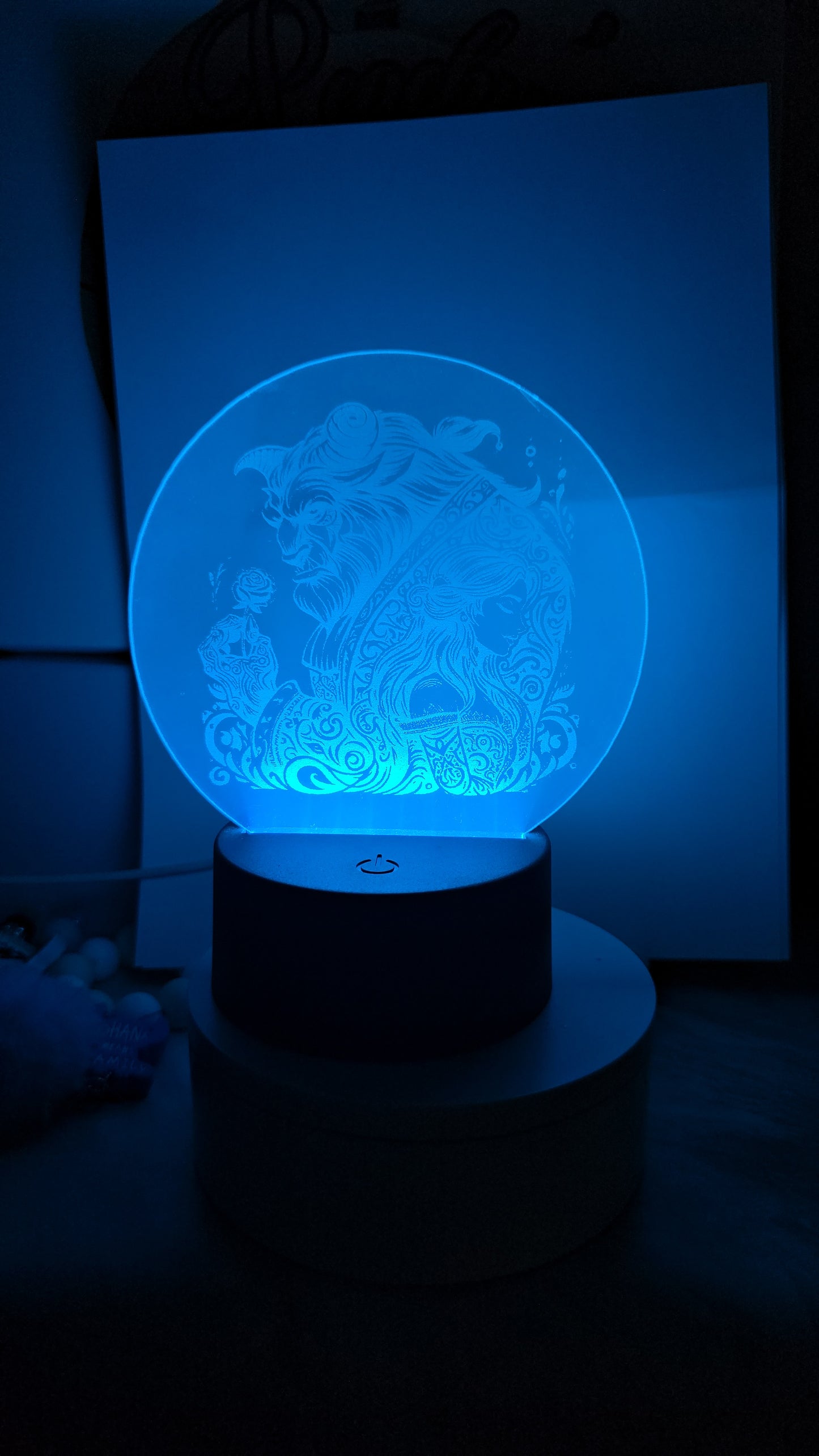 His belle, her beast night light
