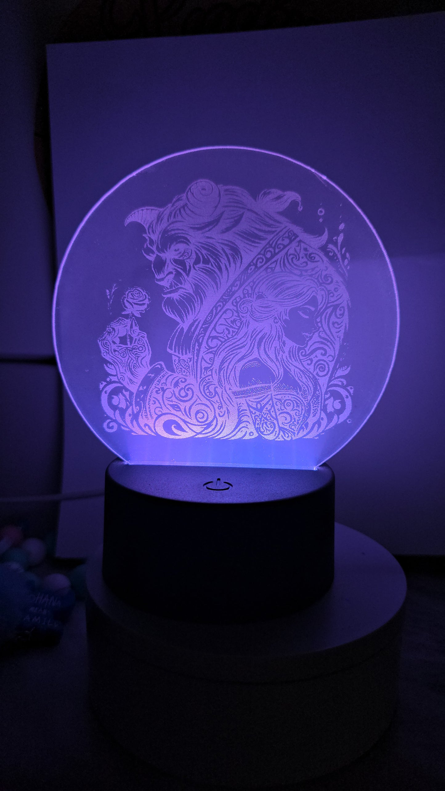 His belle, her beast night light