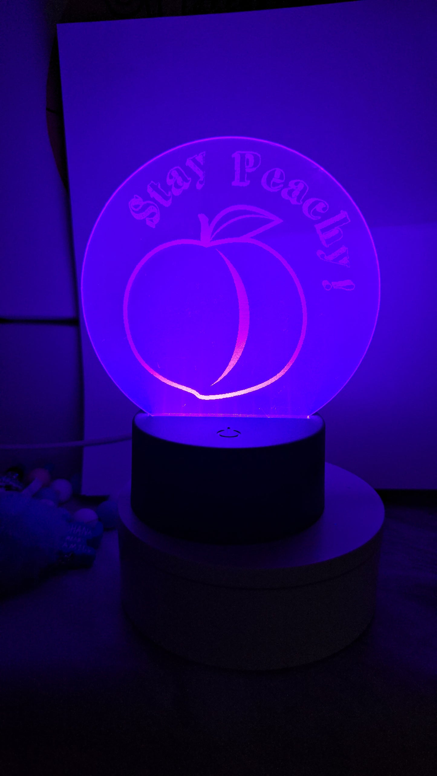 "Stay Peachy" nightlight
