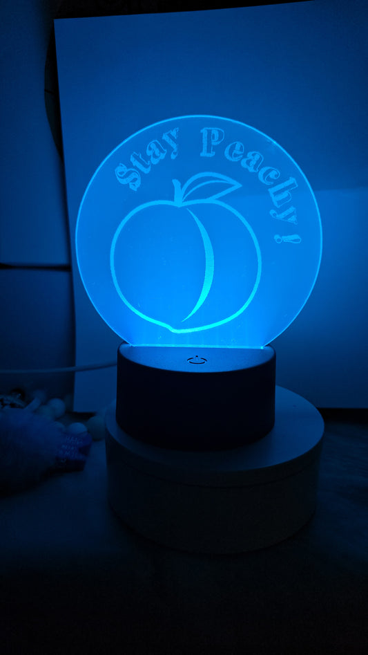 "Stay Peachy" nightlight