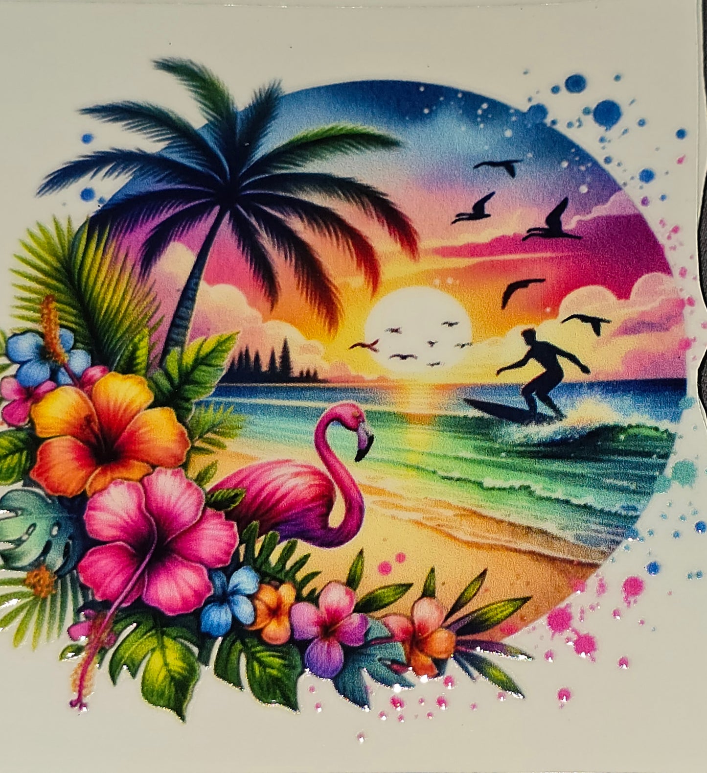 Life on the ocean medium & xl clear UV DTF