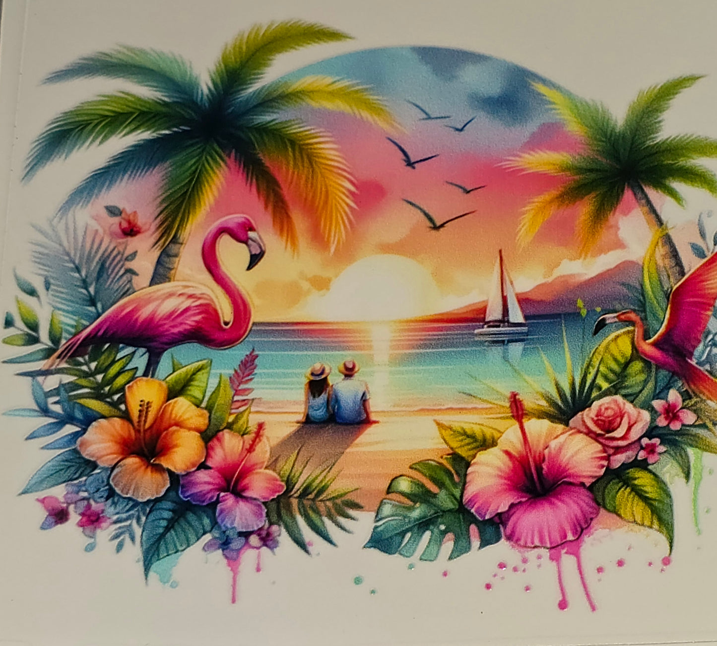 Life on the ocean medium & xl clear UV DTF