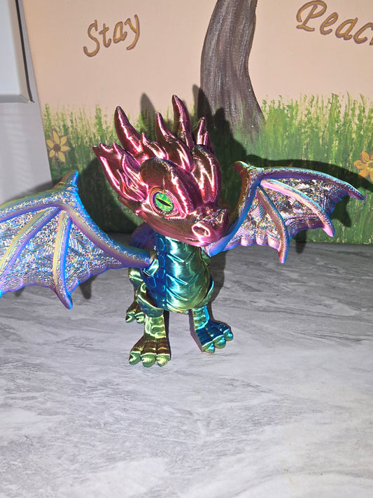 3D printed winged dragon