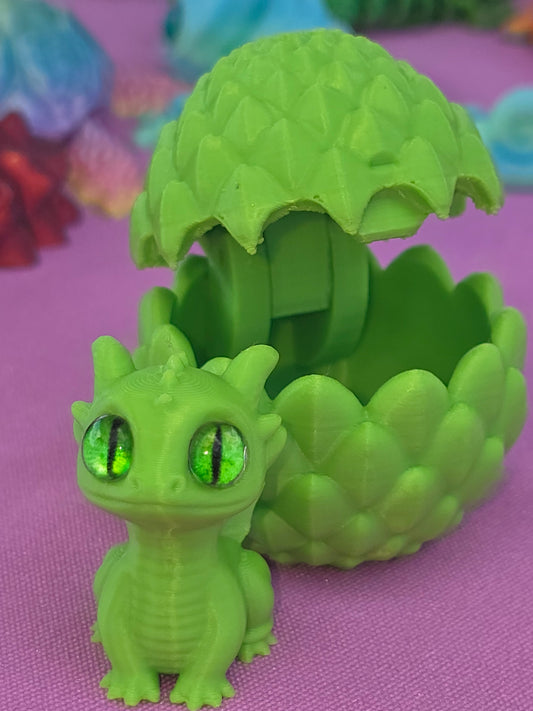 Lime green baby dragon