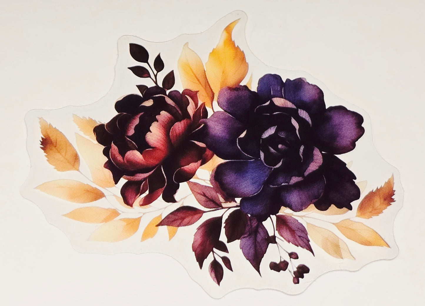 Fall floral decals