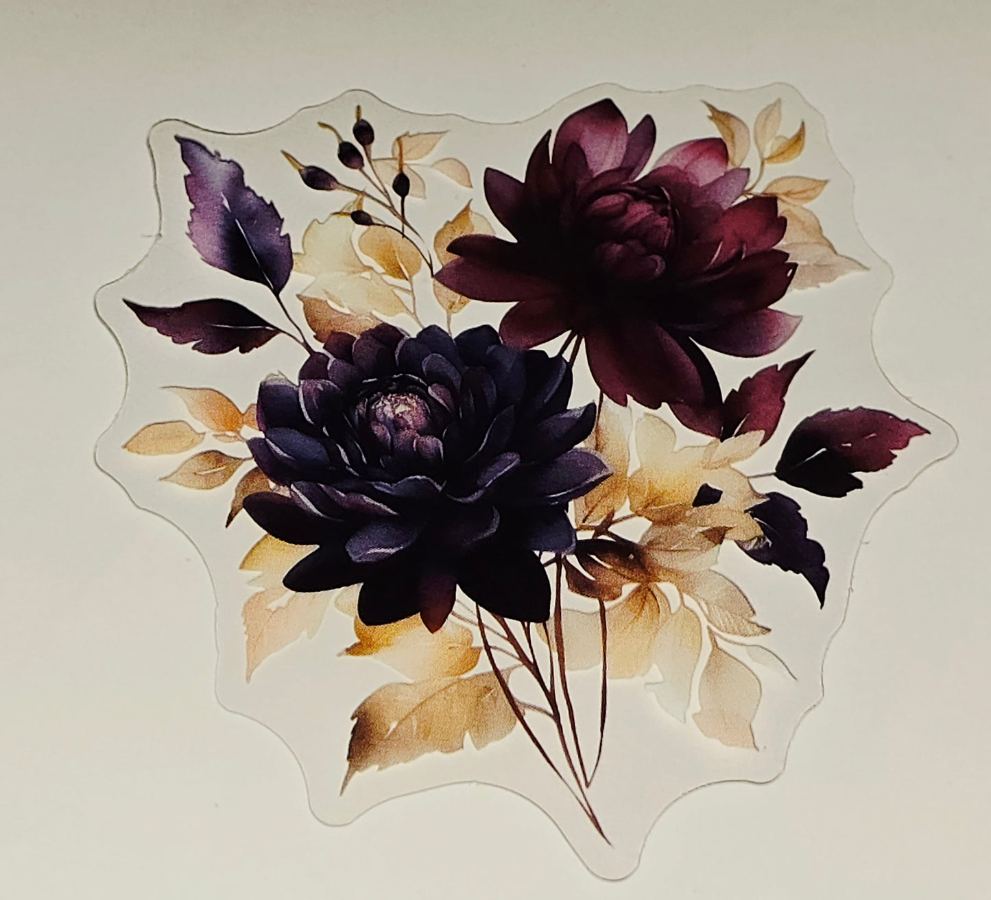 Fall floral decals
