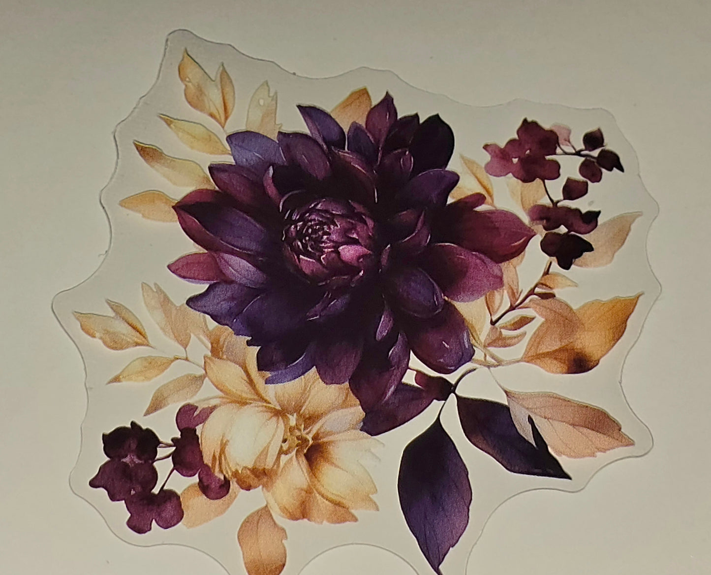 Fall floral decals