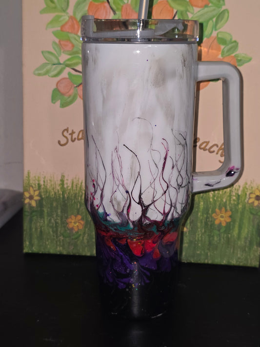 40 oz flame tumbler