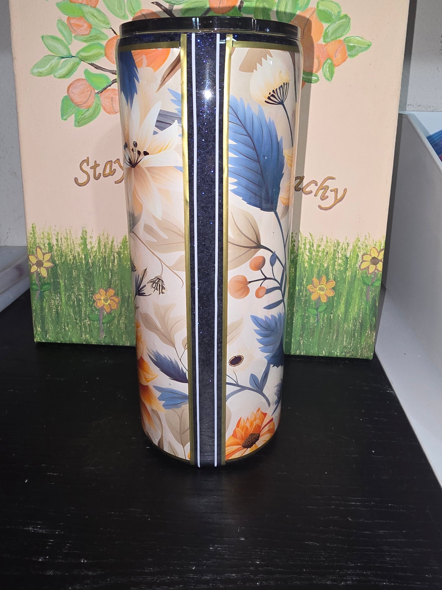Vinyl split 30 oz tumbler