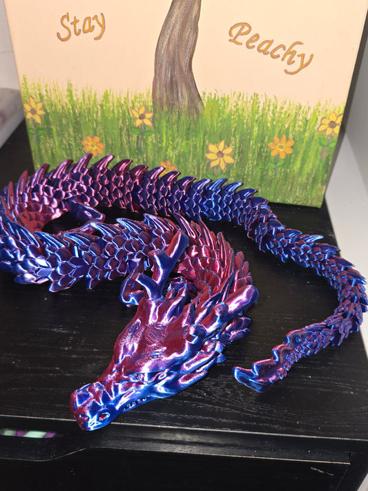 Purple/blue 36" dragon
