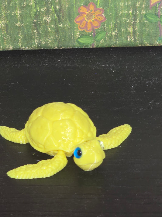 Yellow small turtle