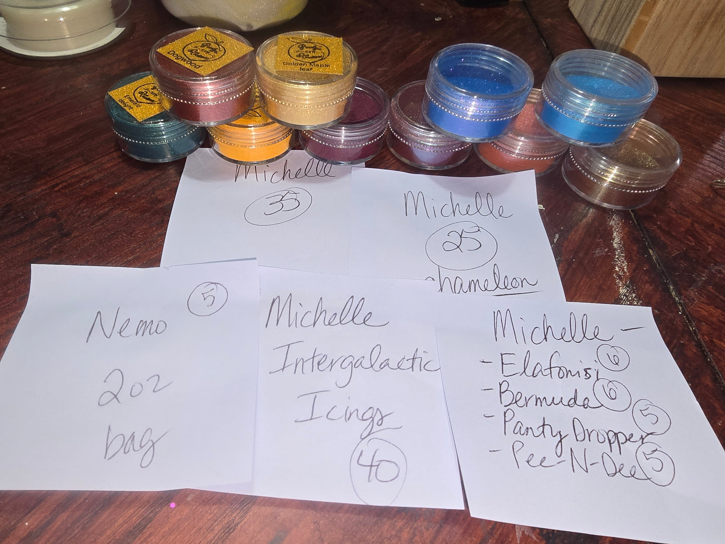 Michelle 5 chameleon mica powder set & bundle