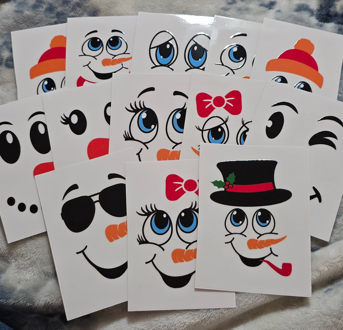 Niki's snowman faces bundle