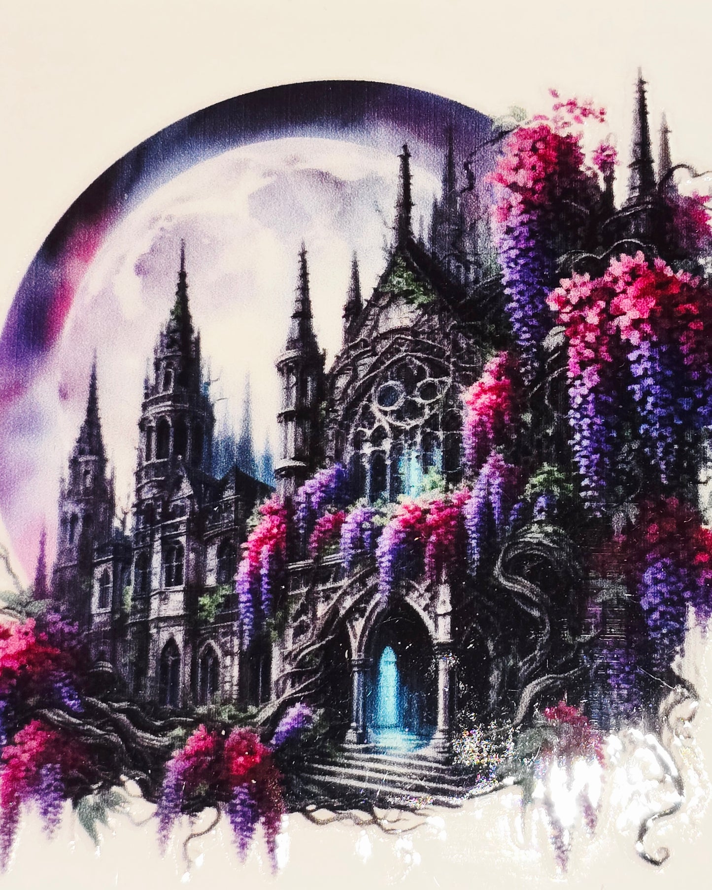 Dark medieval floral medium uvdtf