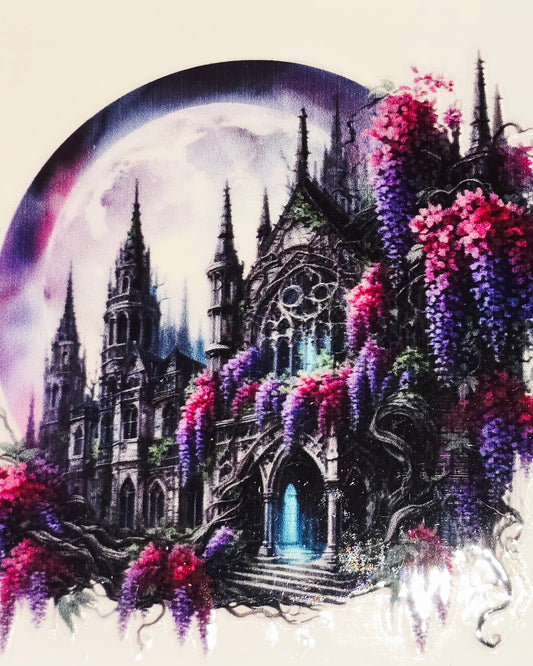 Dark medieval floral medium uvdtf