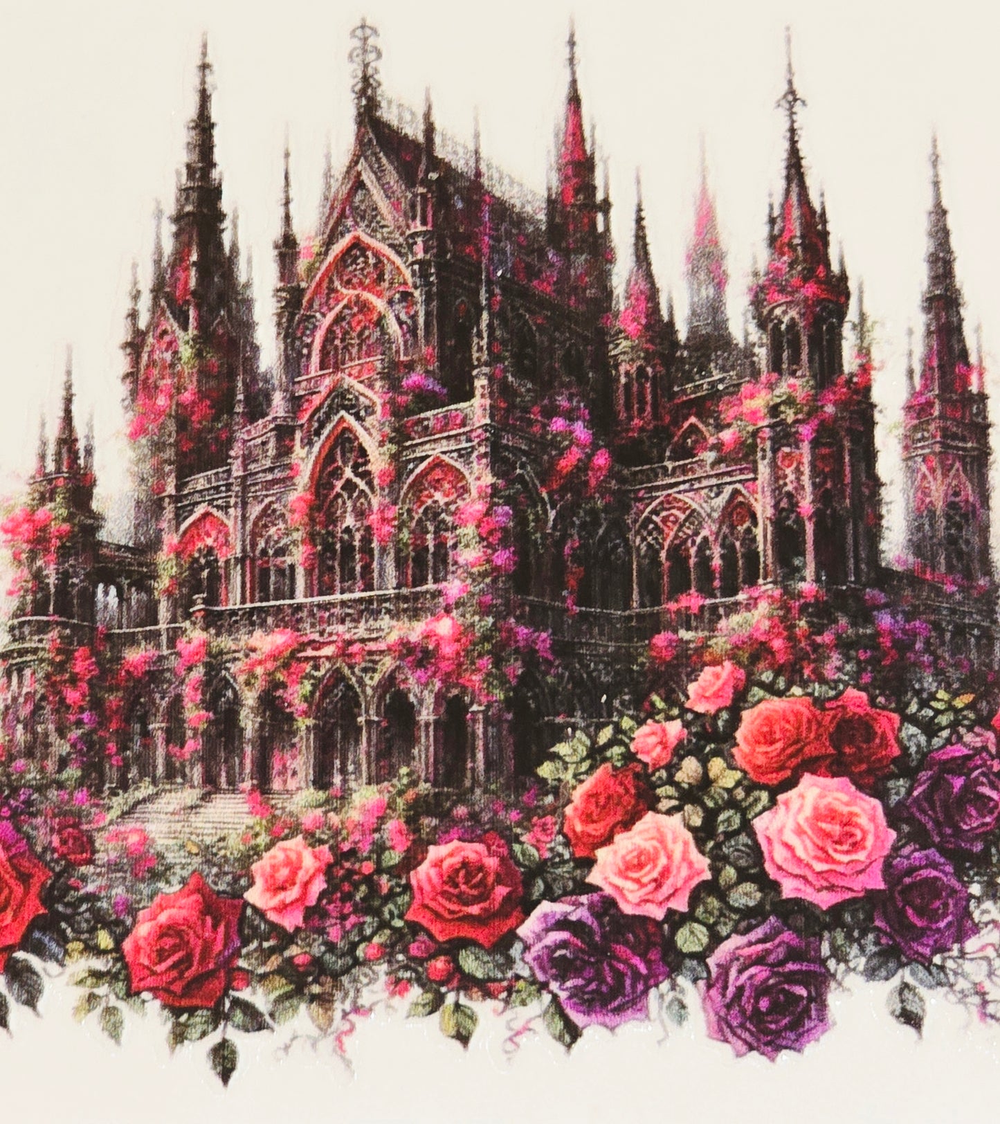 Dark medieval floral medium uvdtf