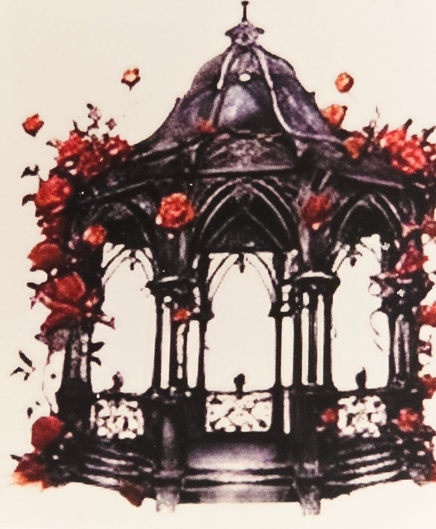 Dark medieval floral medium uvdtf