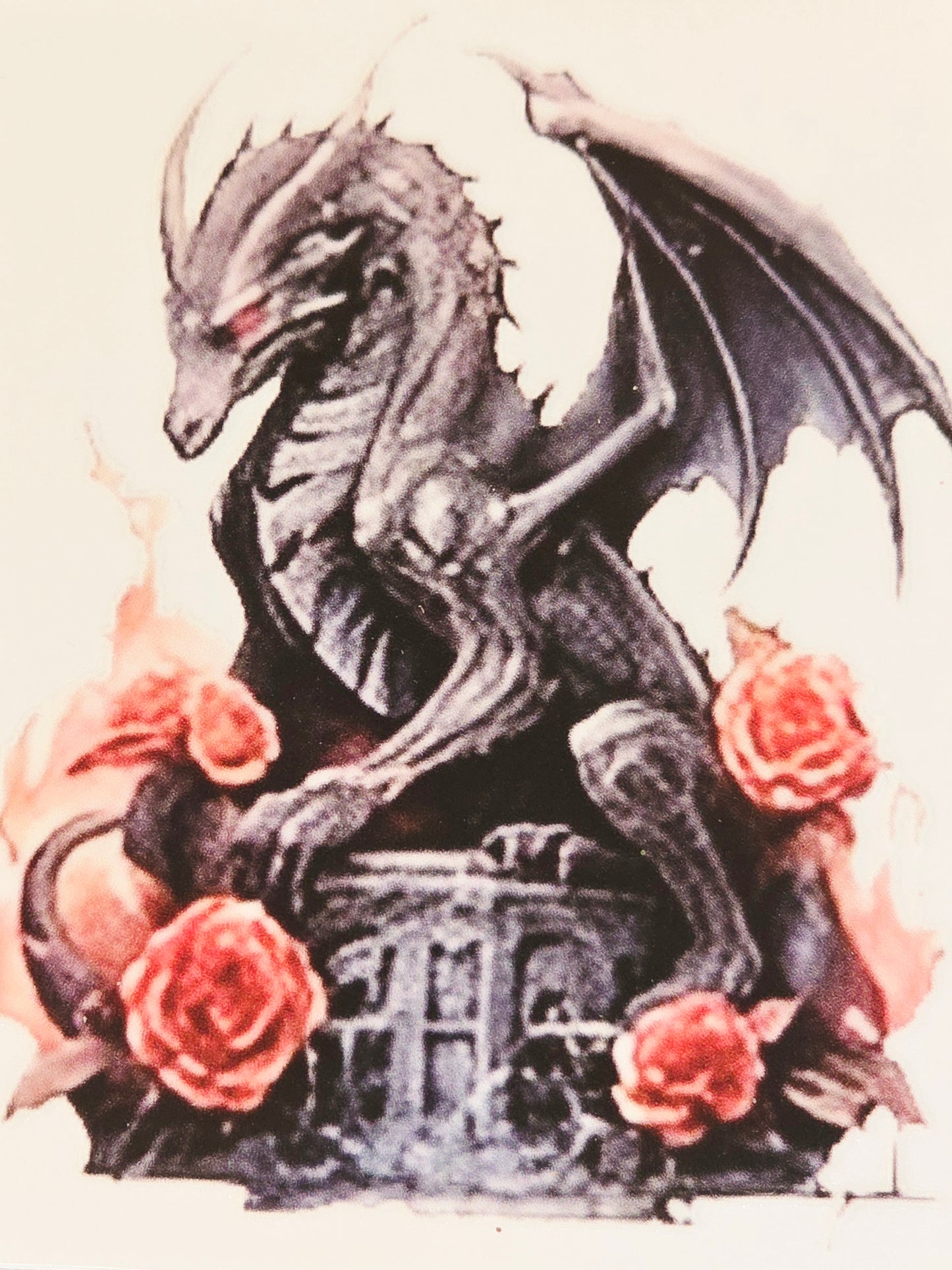 Dark medieval floral medium uvdtf